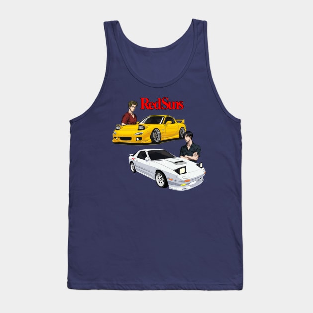 REDSUNS Takahashi brothers initial d Tank Top by MOTOSHIFT